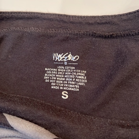 Mossimo Grey & Pink Graphic Design Light Weight Long Sleeve T Shirt Womens Small - Picture 5 of 6